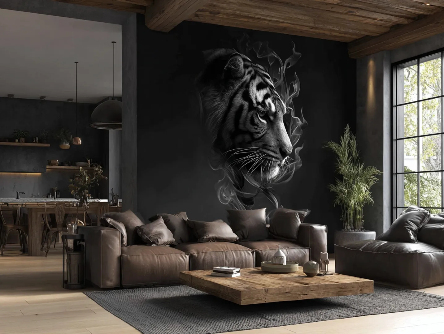 Décoration murale avec un chien